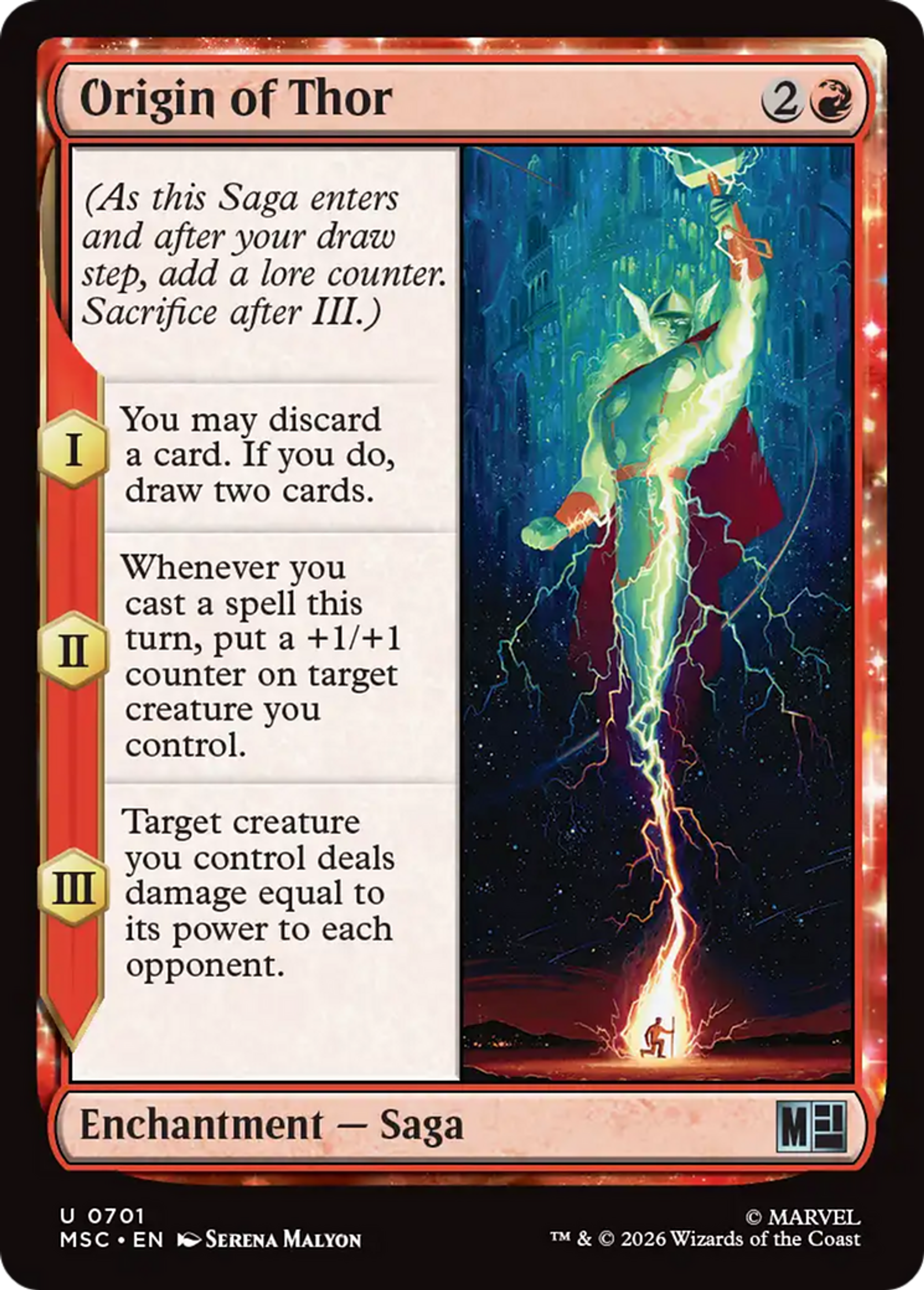 Origin of Thor — Marvel Super Heroes Commander — Magic: The Gathering