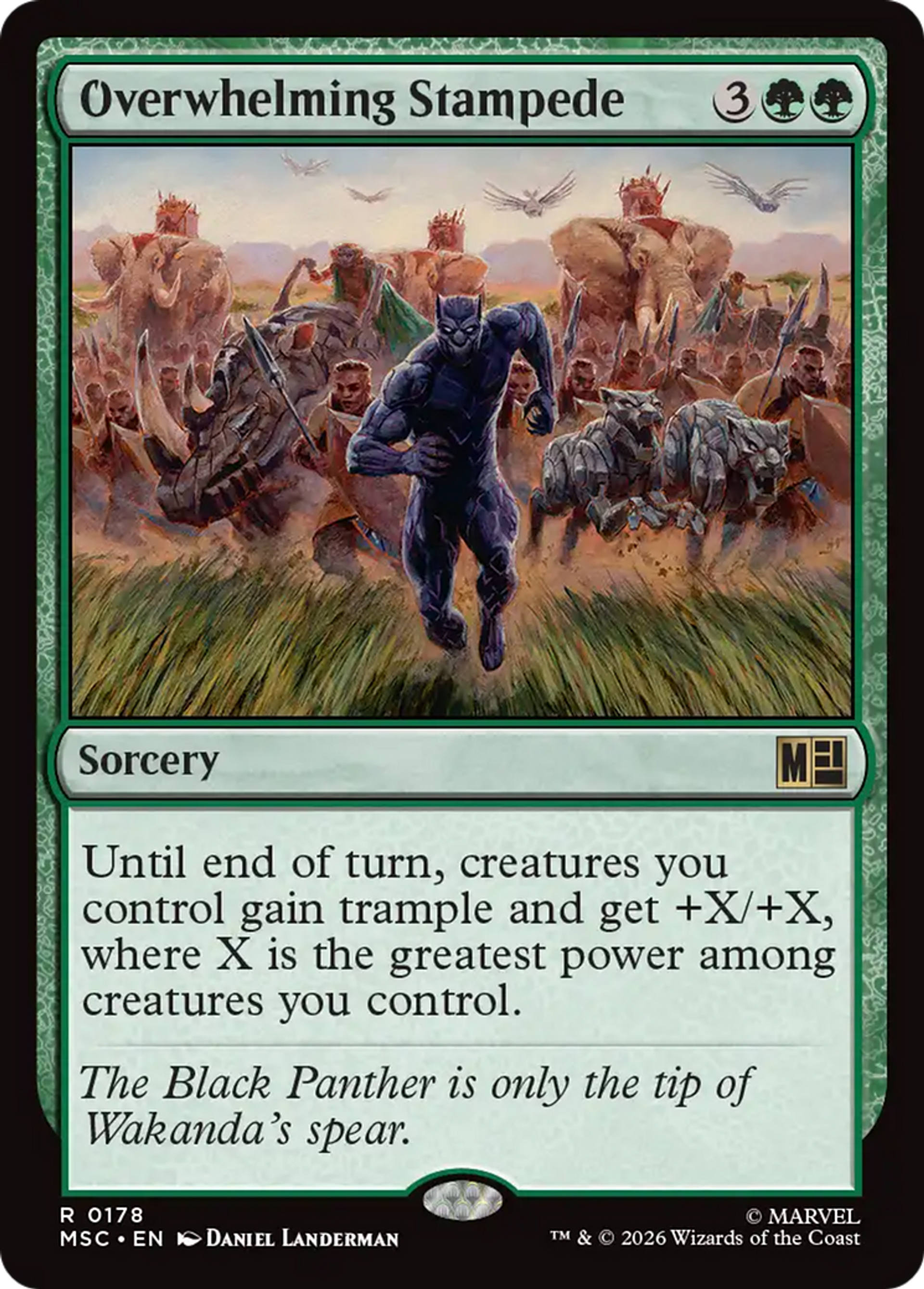 Overwhelming Stampede — Marvel Super Heroes Commander — Magic: The Gathering