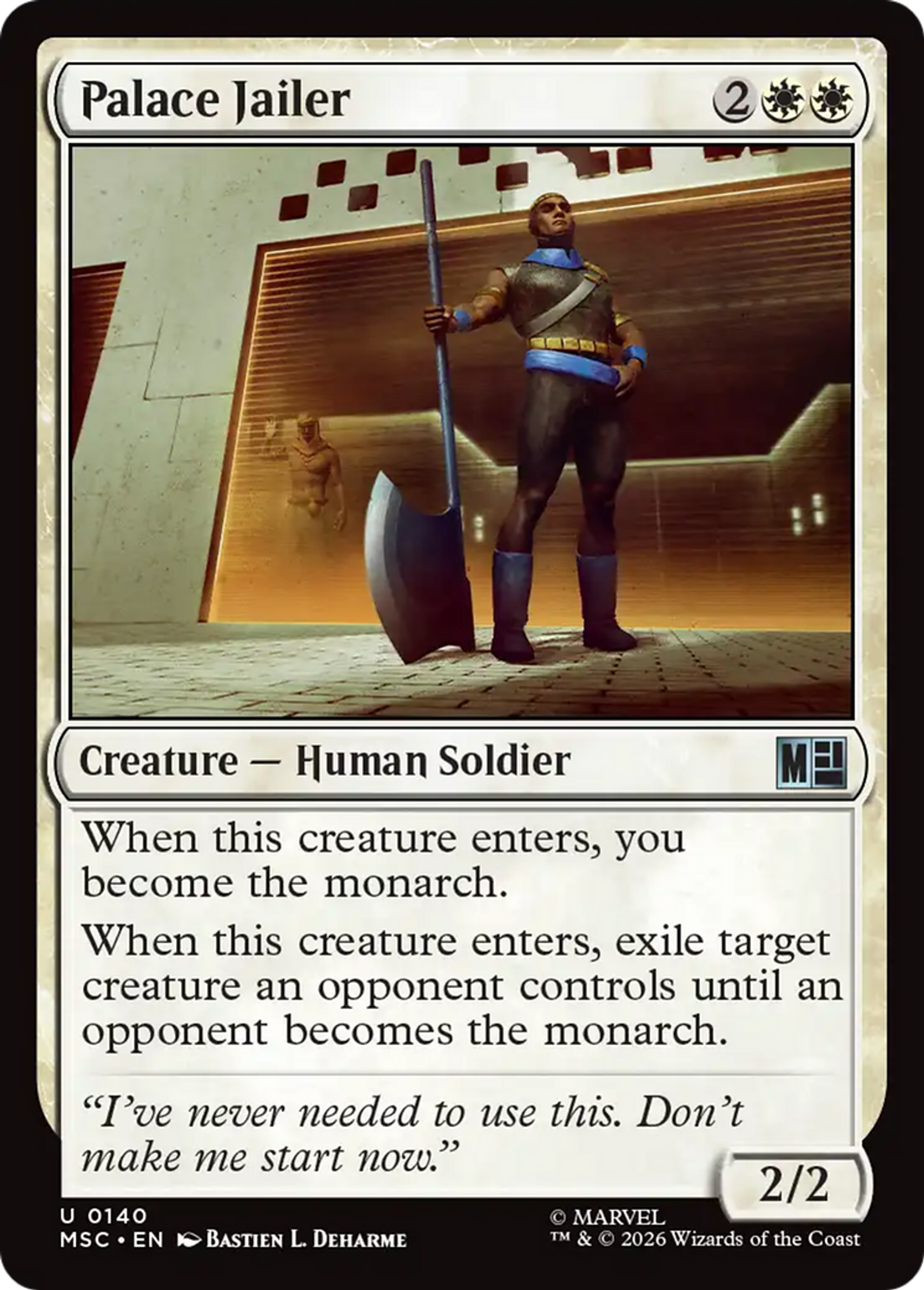 Palace Jailer — Marvel Super Heroes Commander — Magic: The Gathering