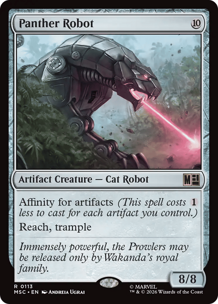 Panther Robot — Marvel Super Heroes Commander — Magic: The Gathering