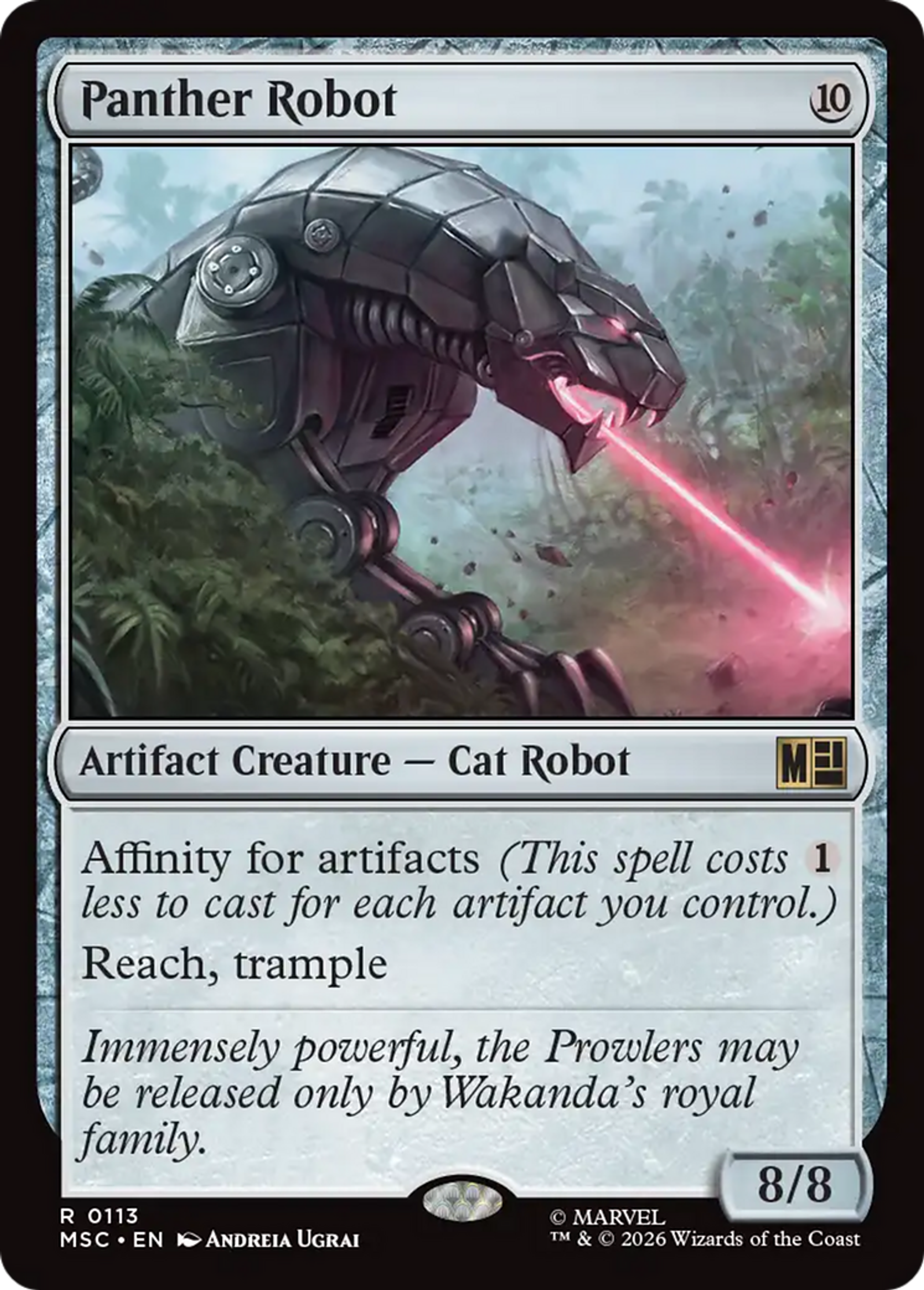 Robot panthère — Marvel Super Heroes Commander — Magic: The Gathering