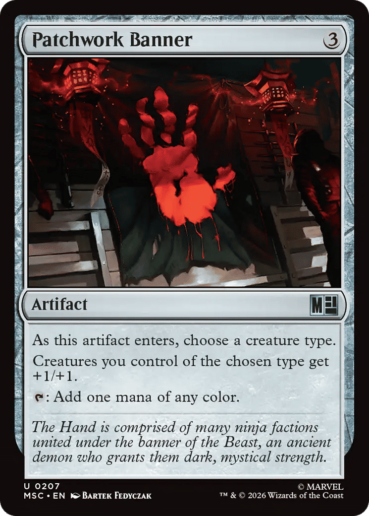 Patchwork Banner — Marvel Super Heroes Commander — Magic: The Gathering