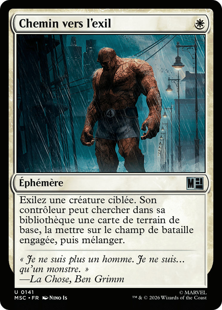 Chemin vers l'exil — Marvel Super Heroes Commander — Magic: The Gathering