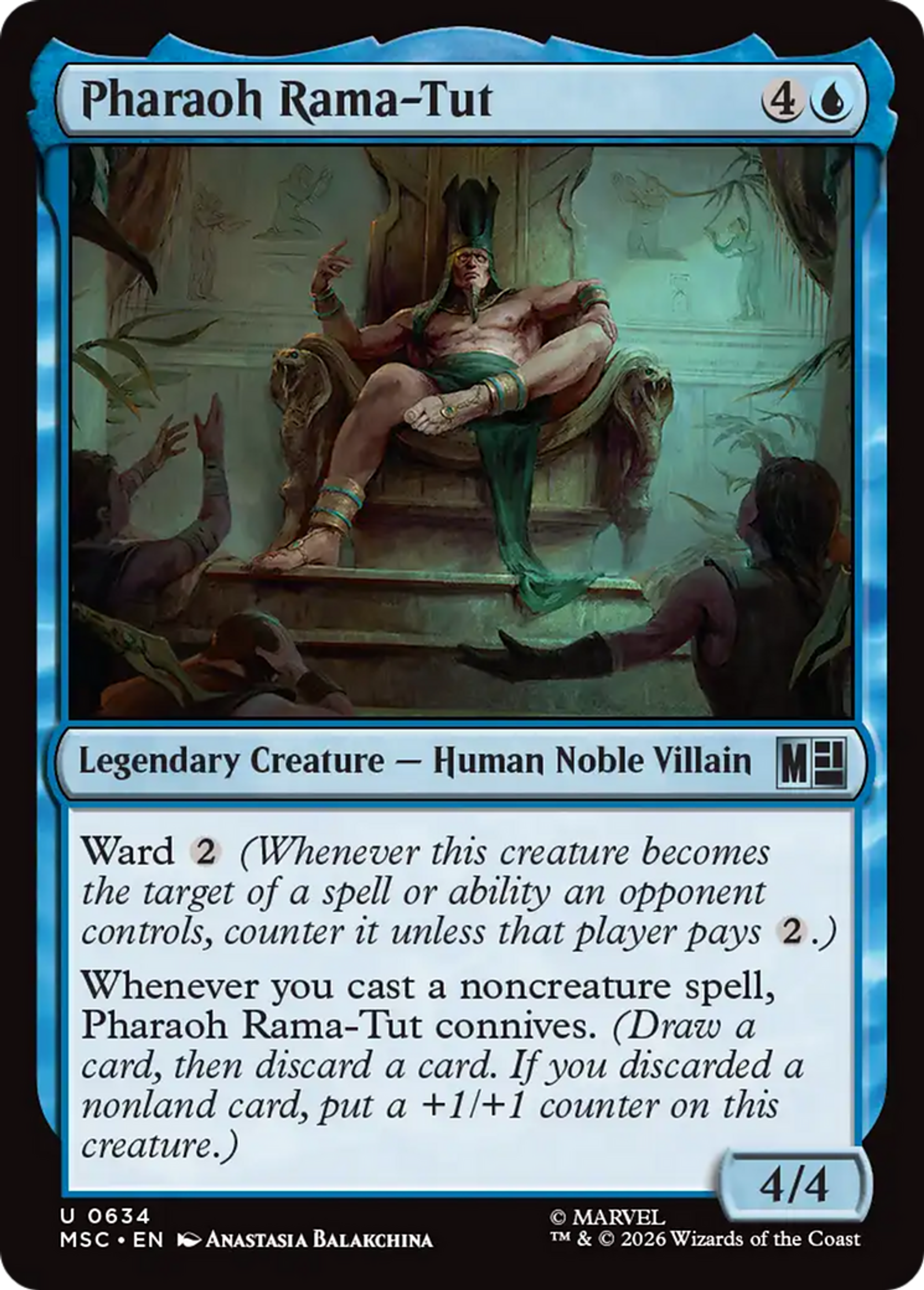 Pharaoh Rama-Tut — Marvel Super Heroes Commander — Magic: The Gathering