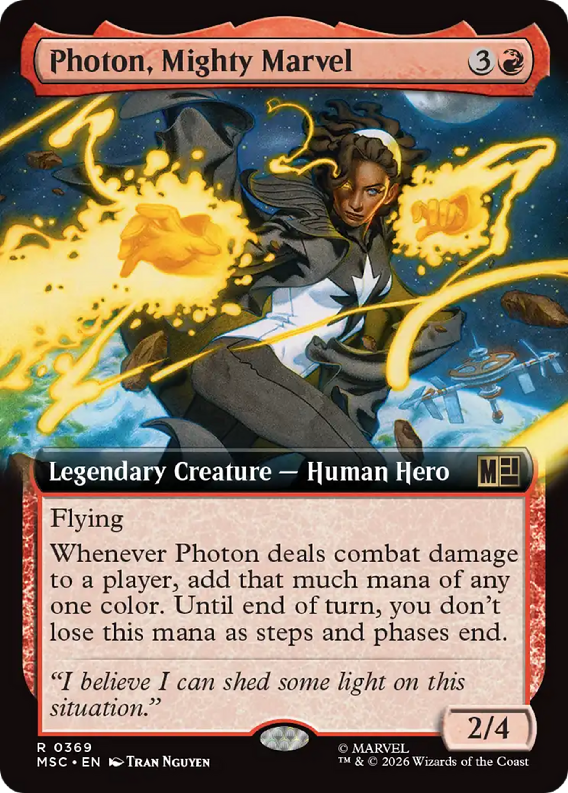 Photon, Mighty Marvel — Marvel Super Heroes Commander — Magic: The Gathering