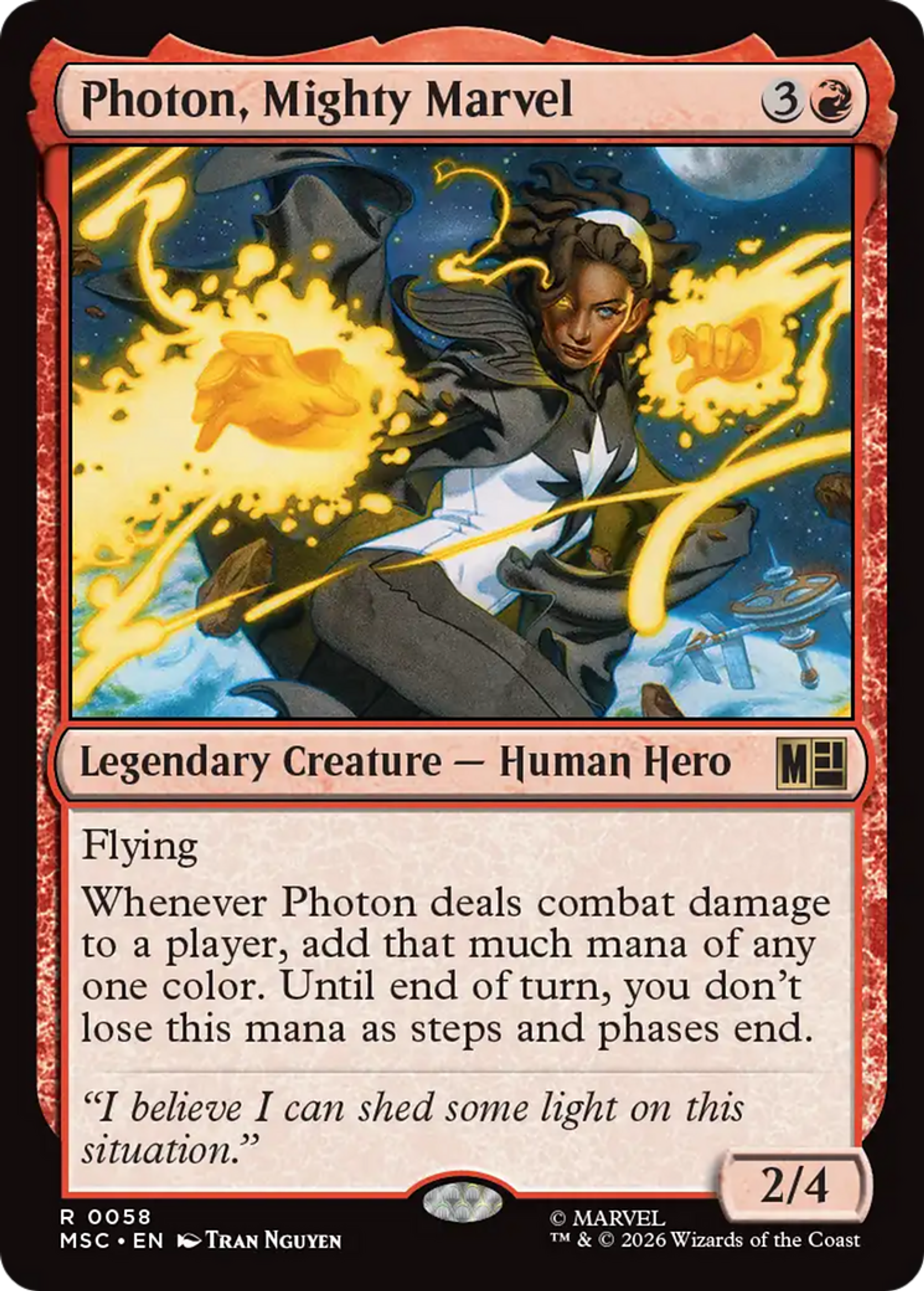 Photon, Mighty Marvel — Marvel Super Heroes Commander — Magic: The Gathering