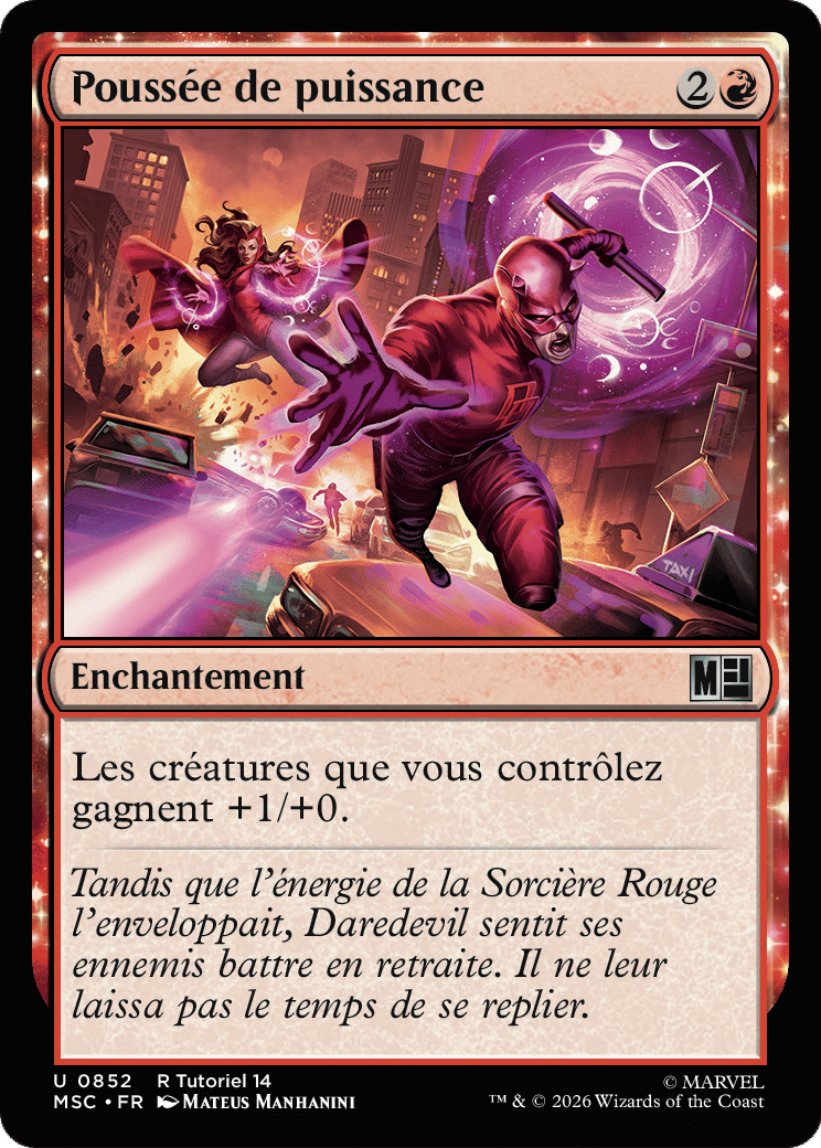 Poussée de puissance — Marvel Super Heroes Commander — Magic: The Gathering