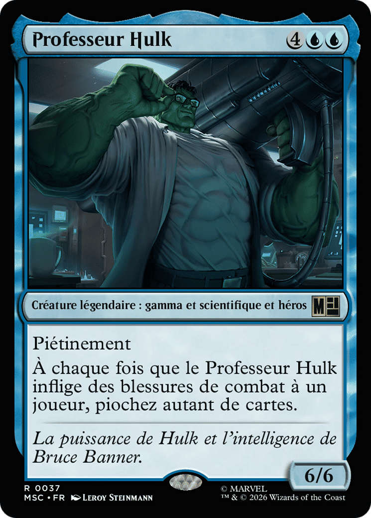 Professeur Hulk — Marvel Super Heroes Commander — Magic: The Gathering