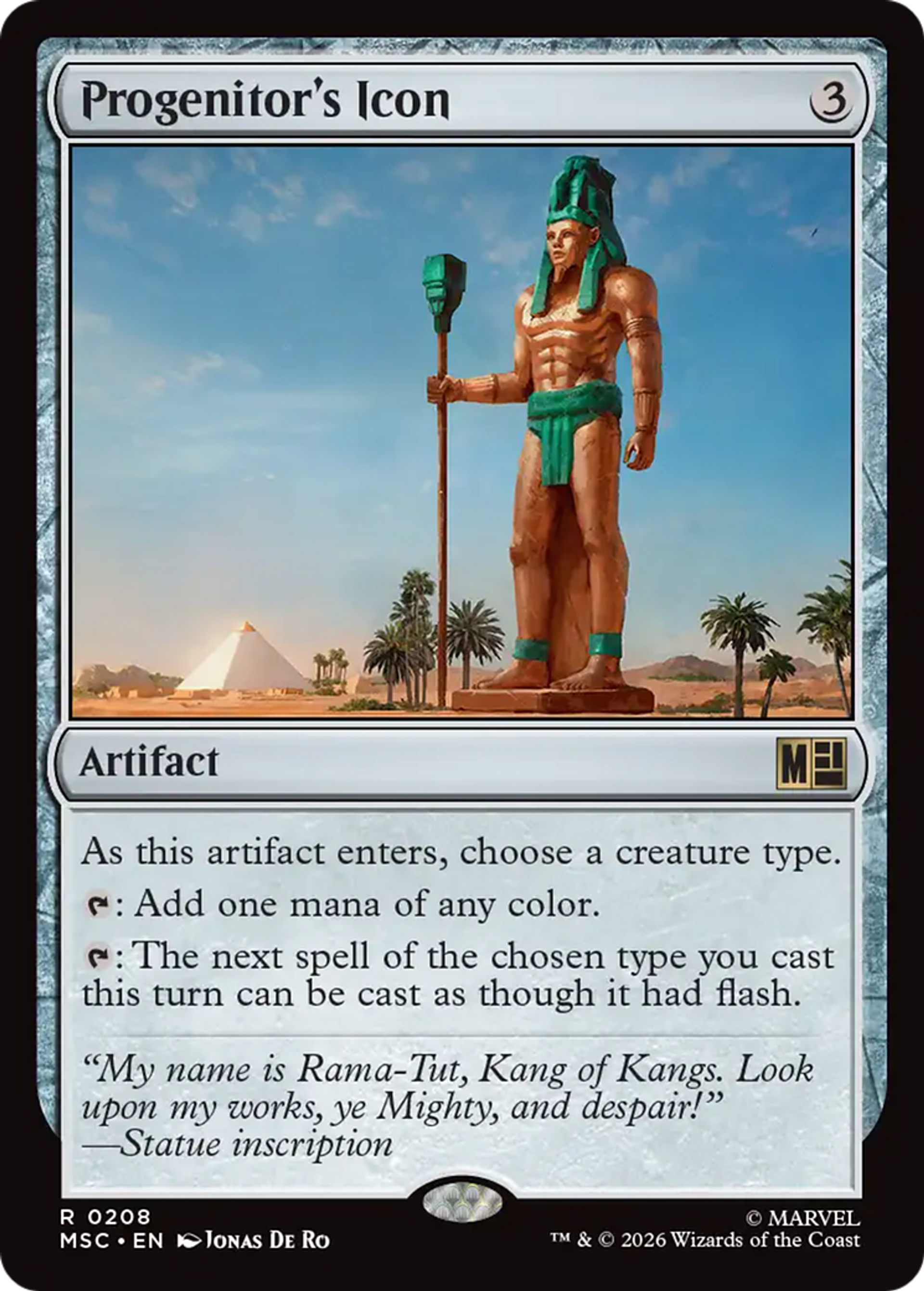 Progenitor's Icon — Marvel Super Heroes Commander — Magic: The Gathering