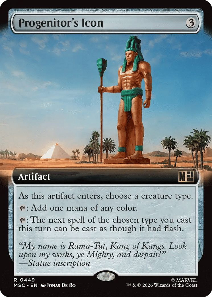 Progenitor's Icon — Marvel Super Heroes Commander — Magic: The Gathering