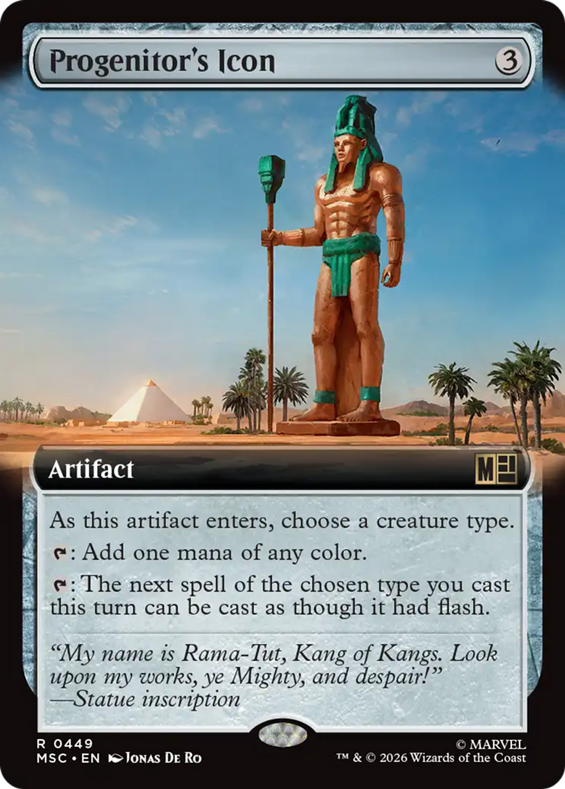 Progenitor's Icon — Marvel Super Heroes Commander — Magic: The Gathering