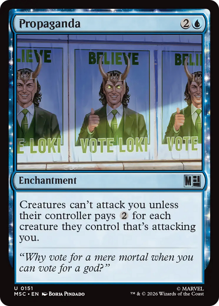 Propaganda — Marvel Super Heroes Commander — Magic: The Gathering