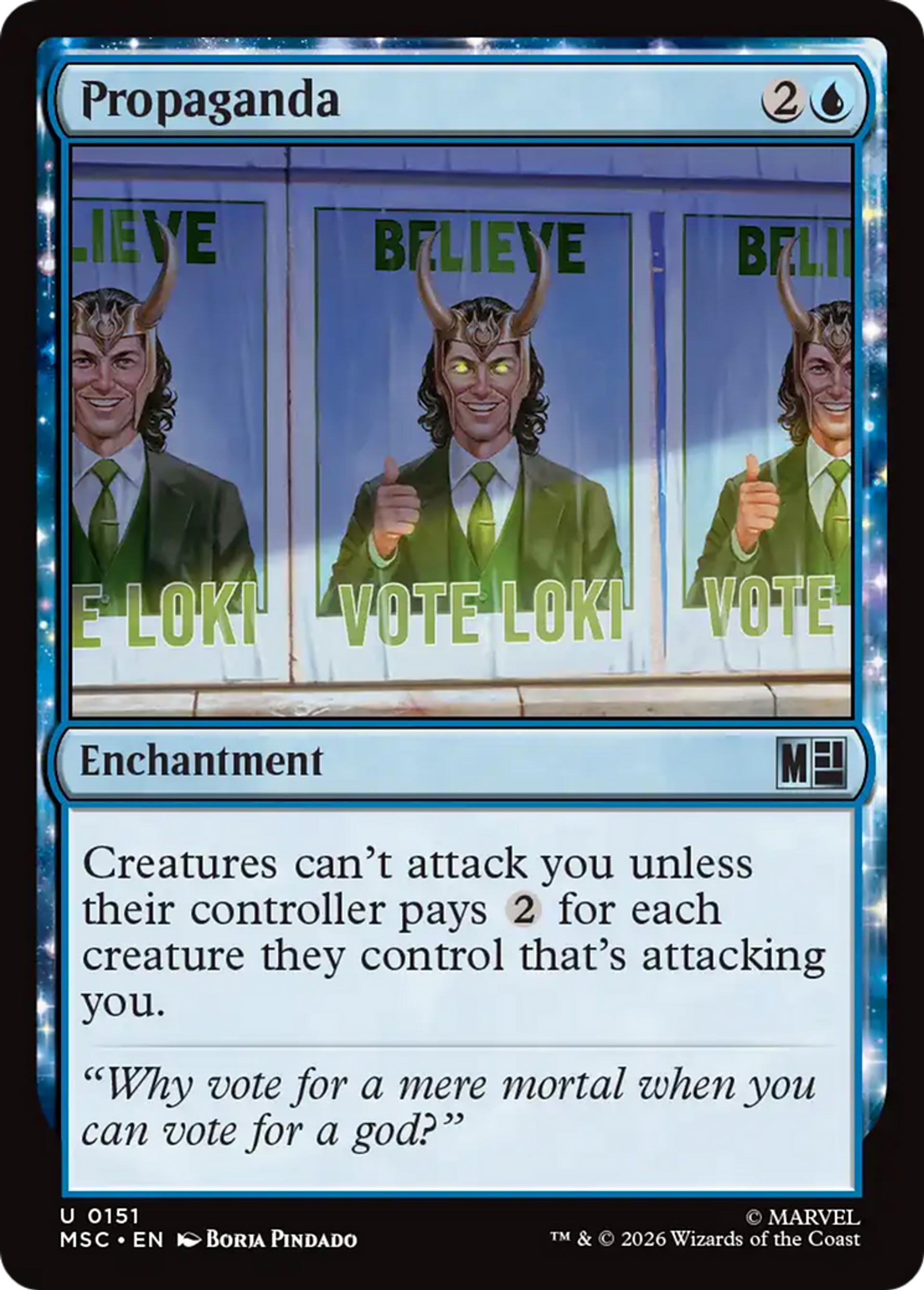 Propaganda — Marvel Super Heroes Commander — Magic: The Gathering