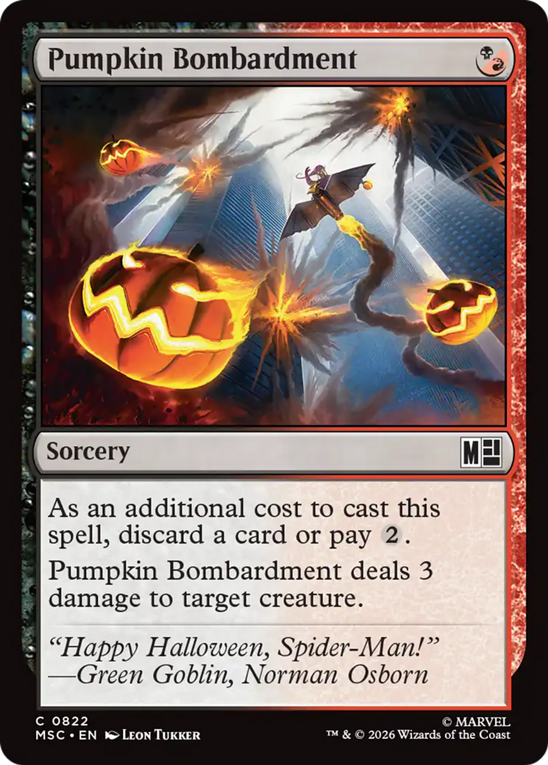Pumpkin Bombardment — Marvel Super Heroes Commander — Magic: The Gathering