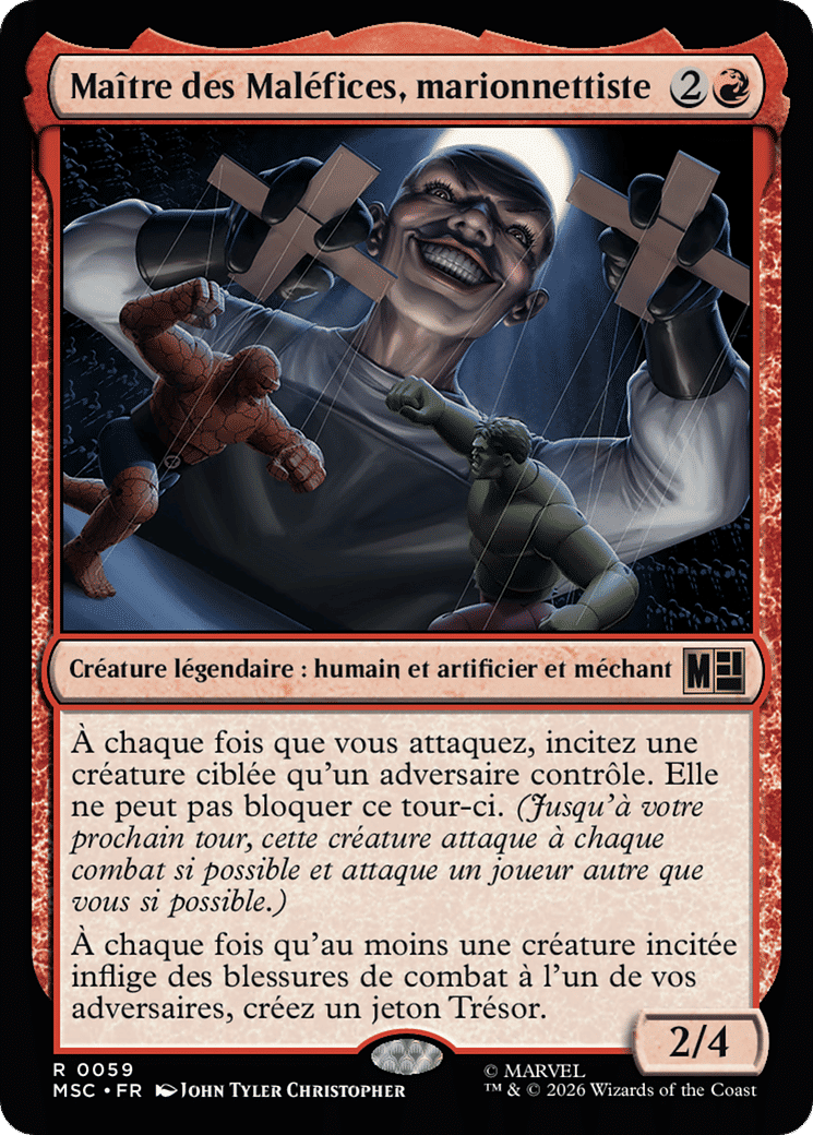 Maître des Maléfices, marionnettiste from Marvel Super Heroes Commander - Magic: The Gathering