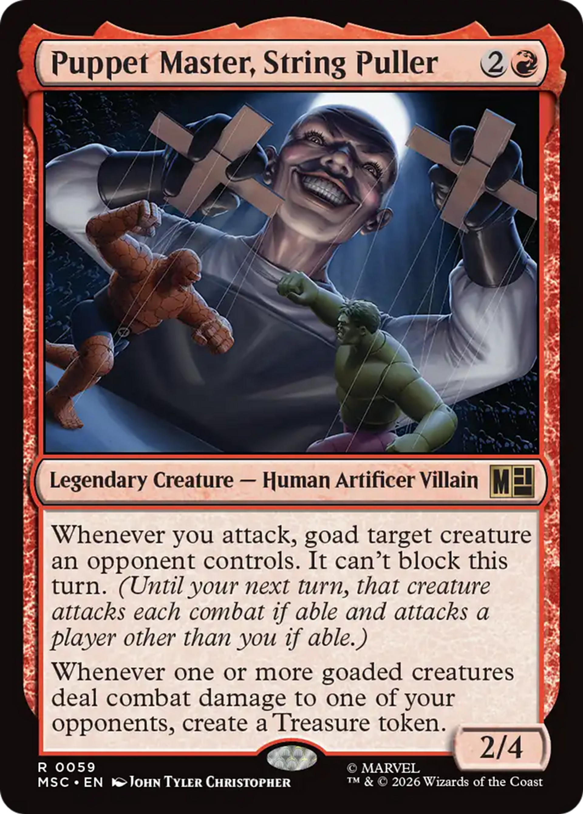 Puppet Master, String Puller — Marvel Super Heroes Commander — Magic: The Gathering