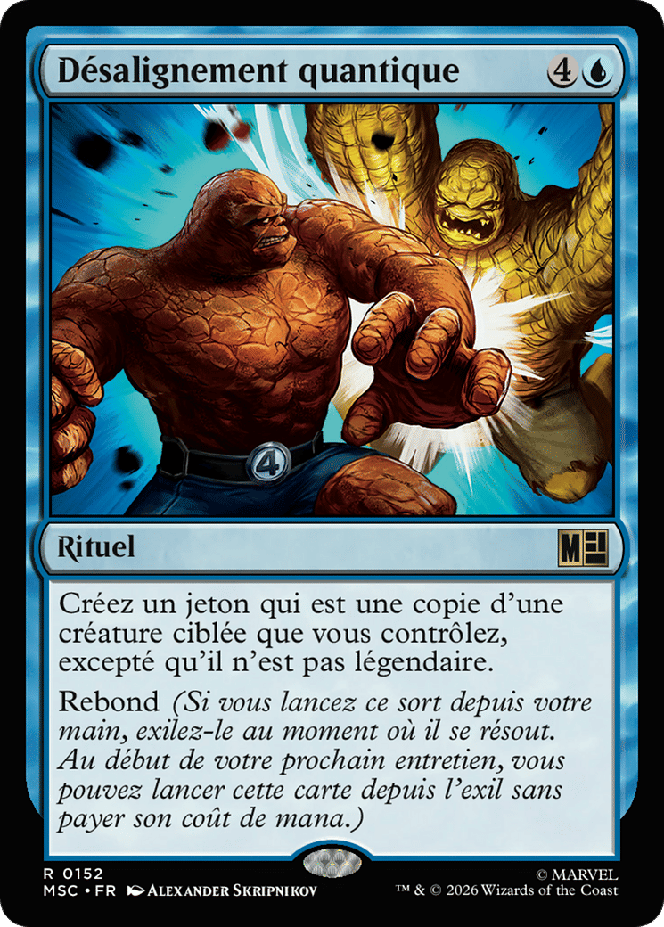 Désalignement quantique — Marvel Super Heroes Commander — Magic: The Gathering