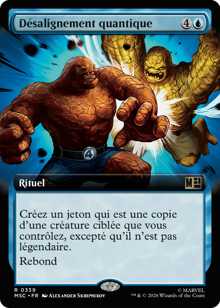 Désalignement quantique — Marvel Super Heroes Commander — Magic: The Gathering