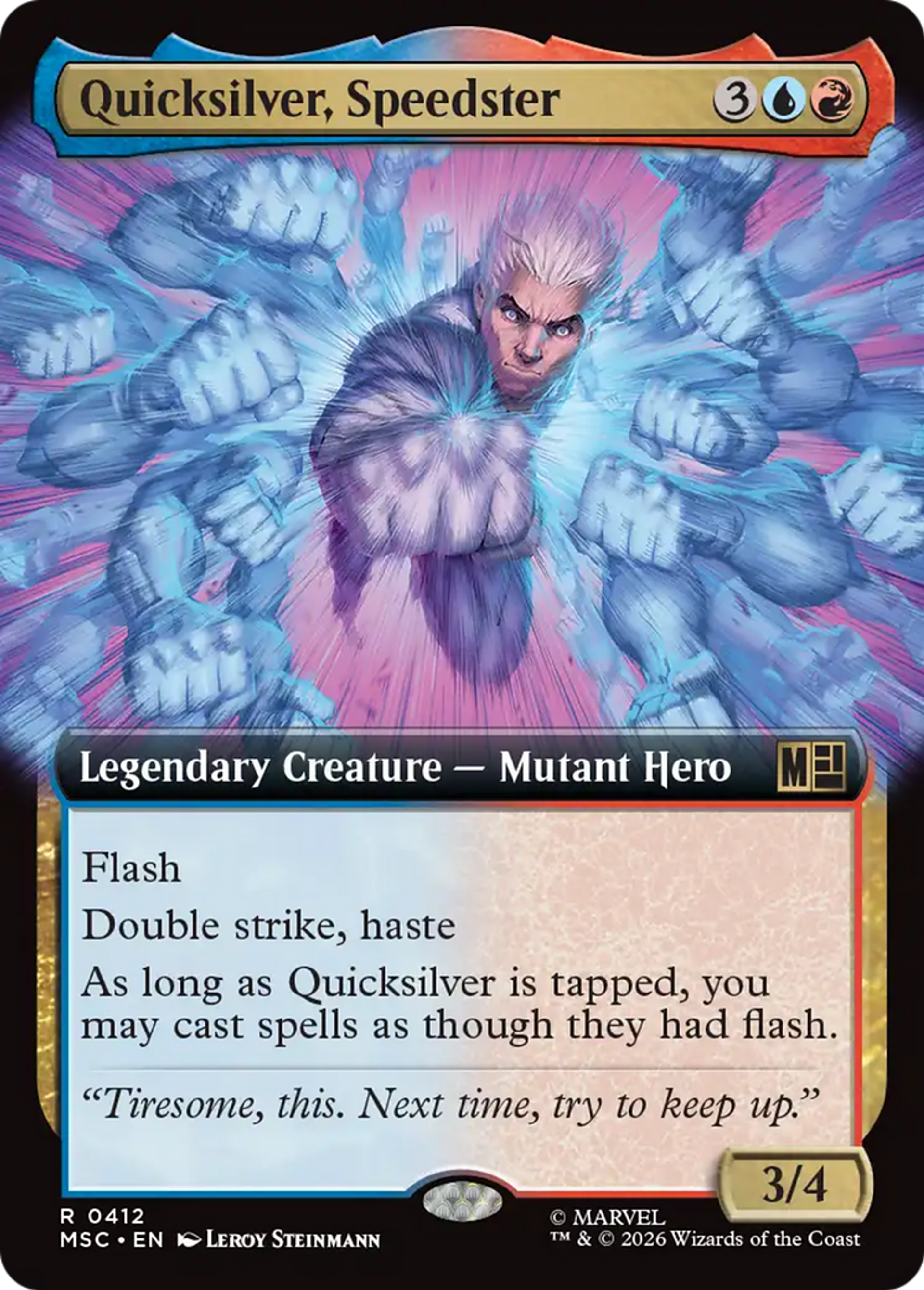 Quicksilver, Speedster — Marvel Super Heroes Commander — Magic: The Gathering
