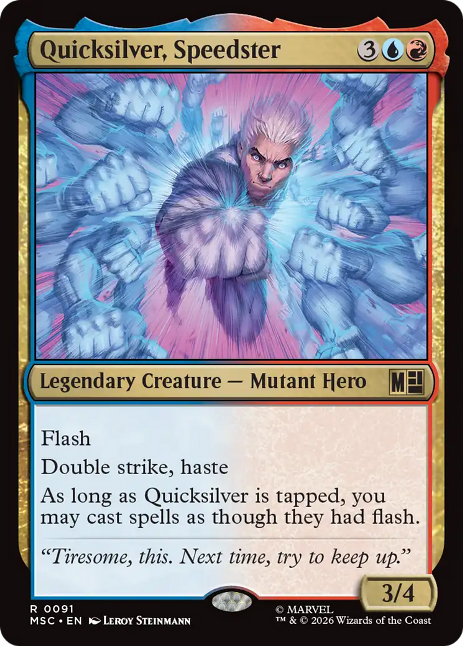 Quicksilver, Speedster — Marvel Super Heroes Commander — Magic: The Gathering