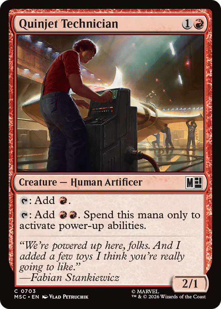 Quinjet Technician — Marvel Super Heroes Commander — Magic: The Gathering