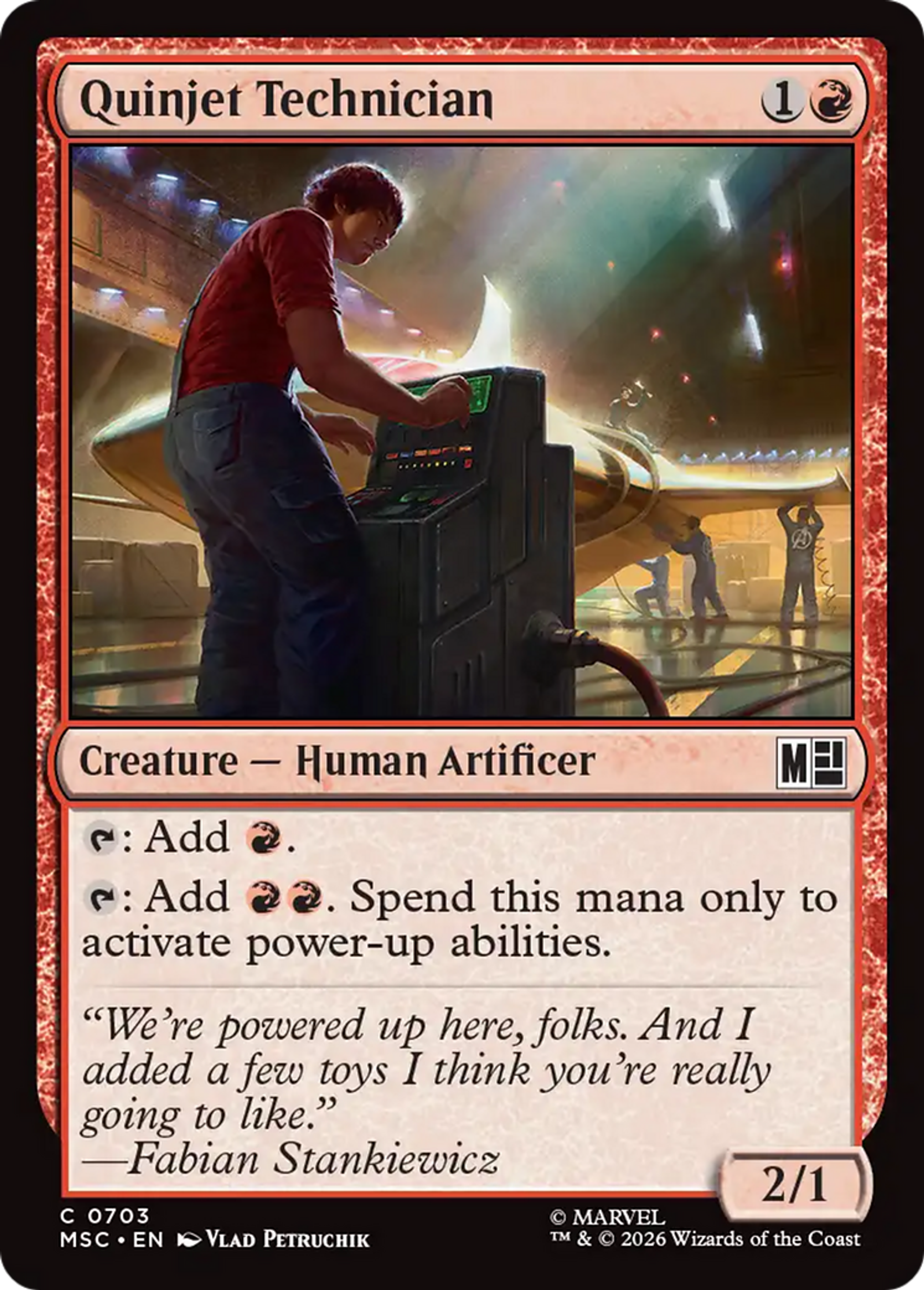 Quinjet Technician — Marvel Super Heroes Commander — Magic: The Gathering