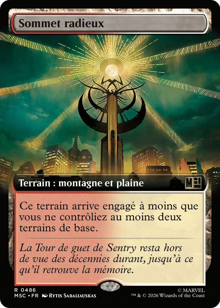 Sommet radieux — Marvel Super Heroes Commander — Magic: The Gathering