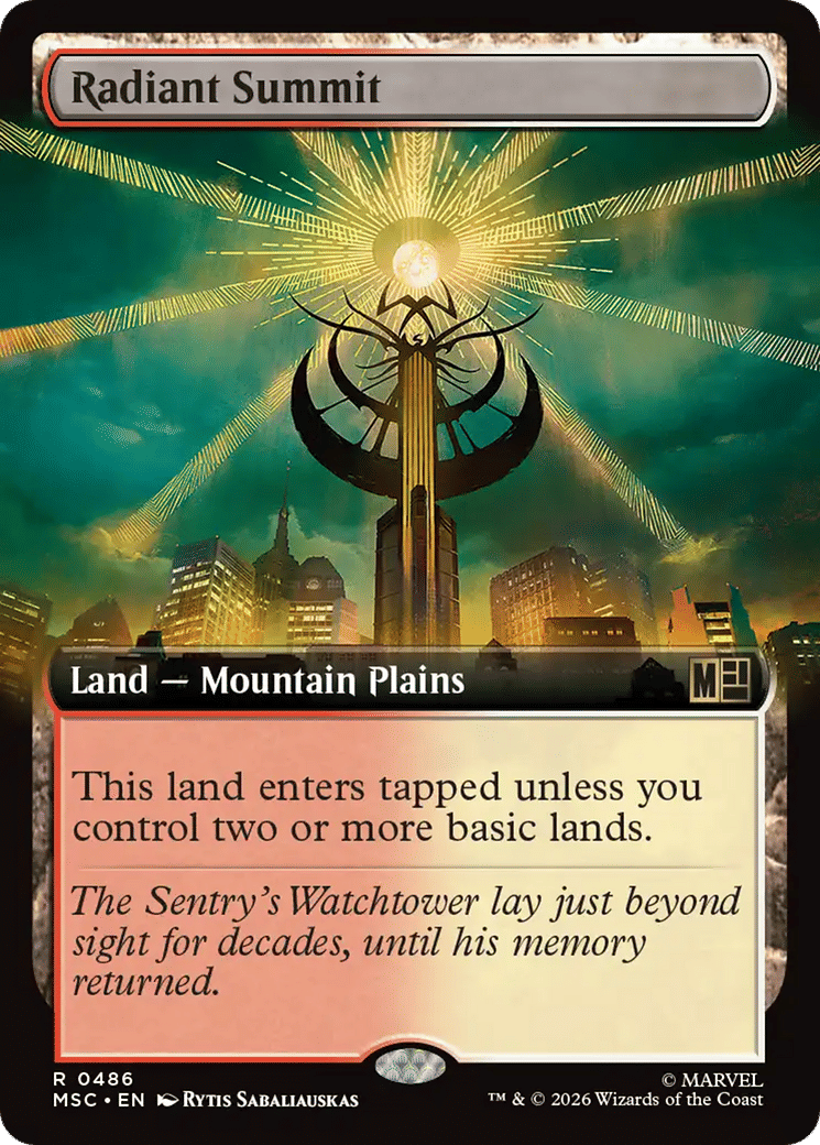 Radiant Summit — Marvel Super Heroes Commander — Magic: The Gathering