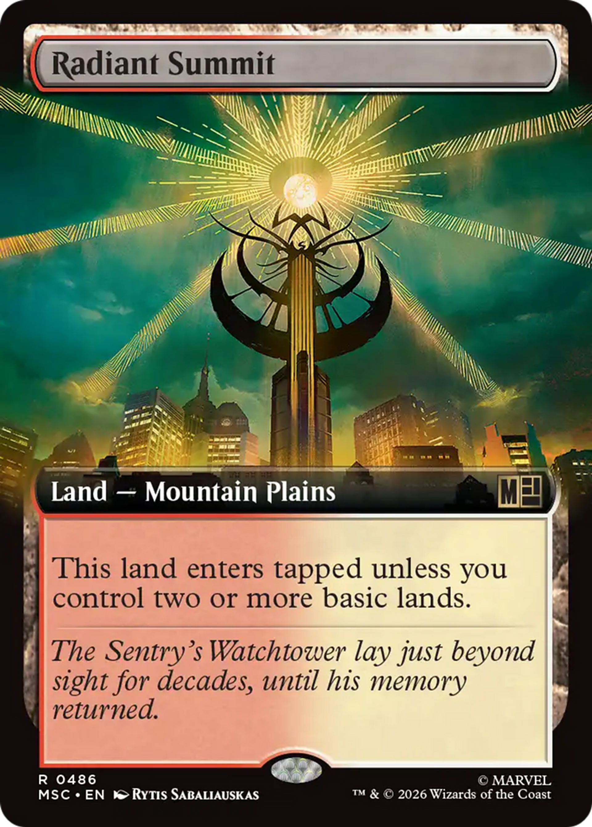 Radiant Summit — Marvel Super Heroes Commander — Magic: The Gathering