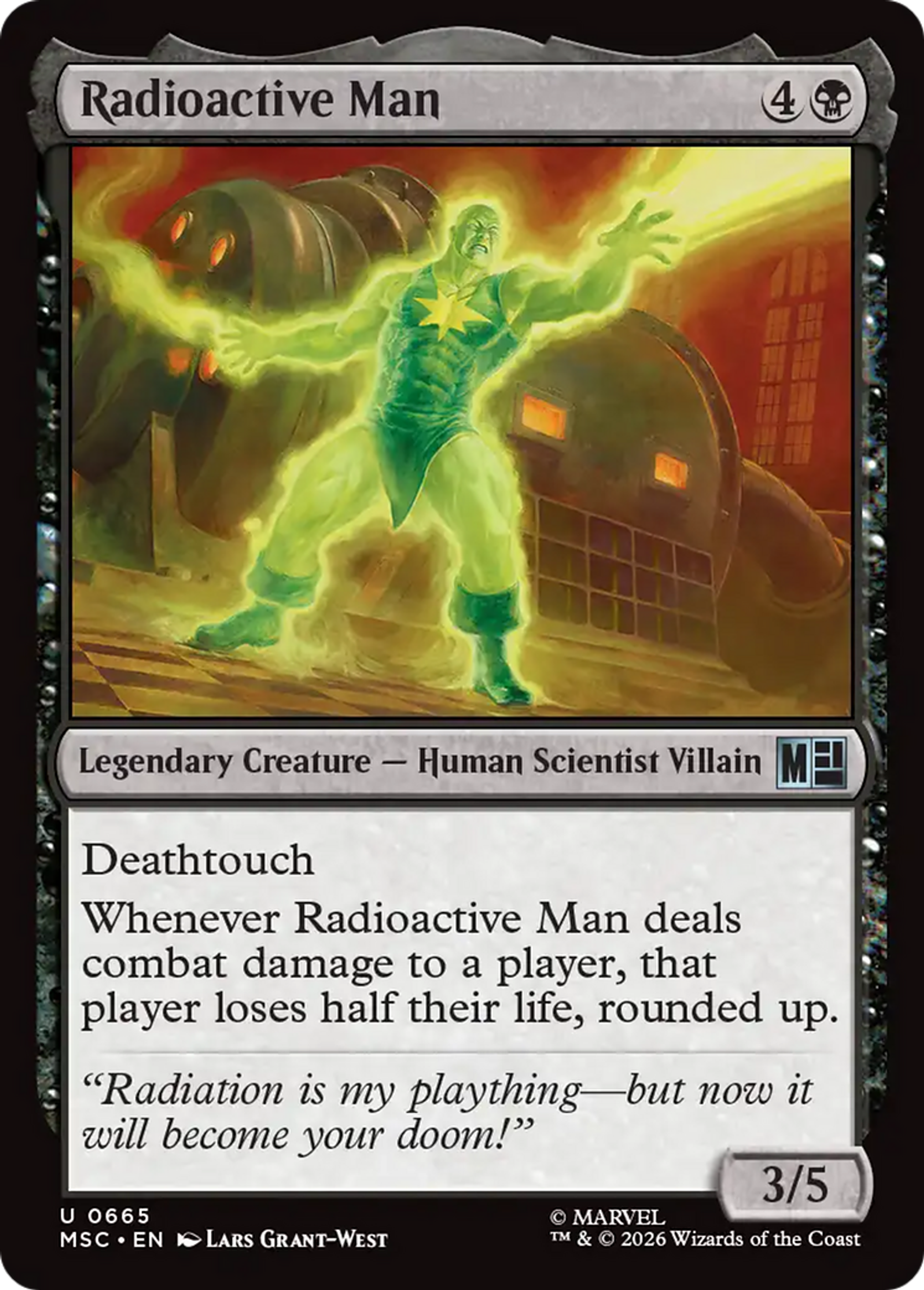 Radioactive Man — Marvel Super Heroes Commander — Magic: The Gathering