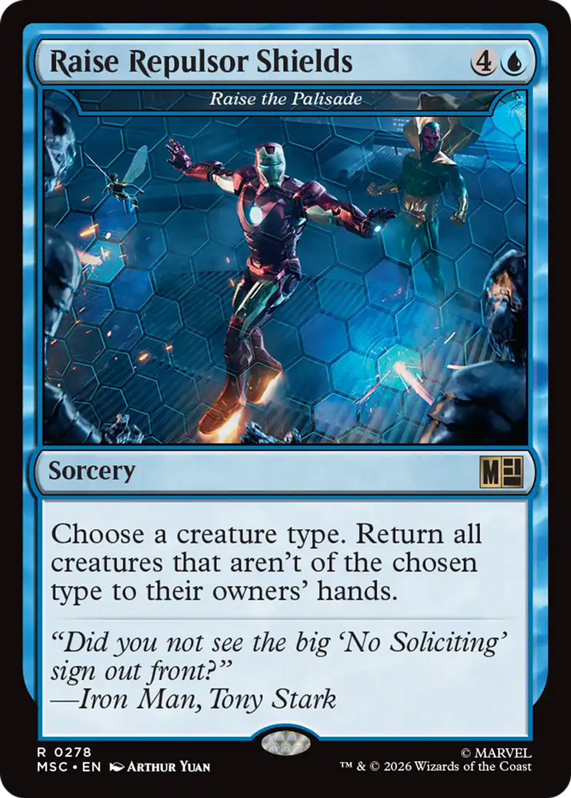 Levée de la palissade — Marvel Super Heroes Commander — Magic: The Gathering
