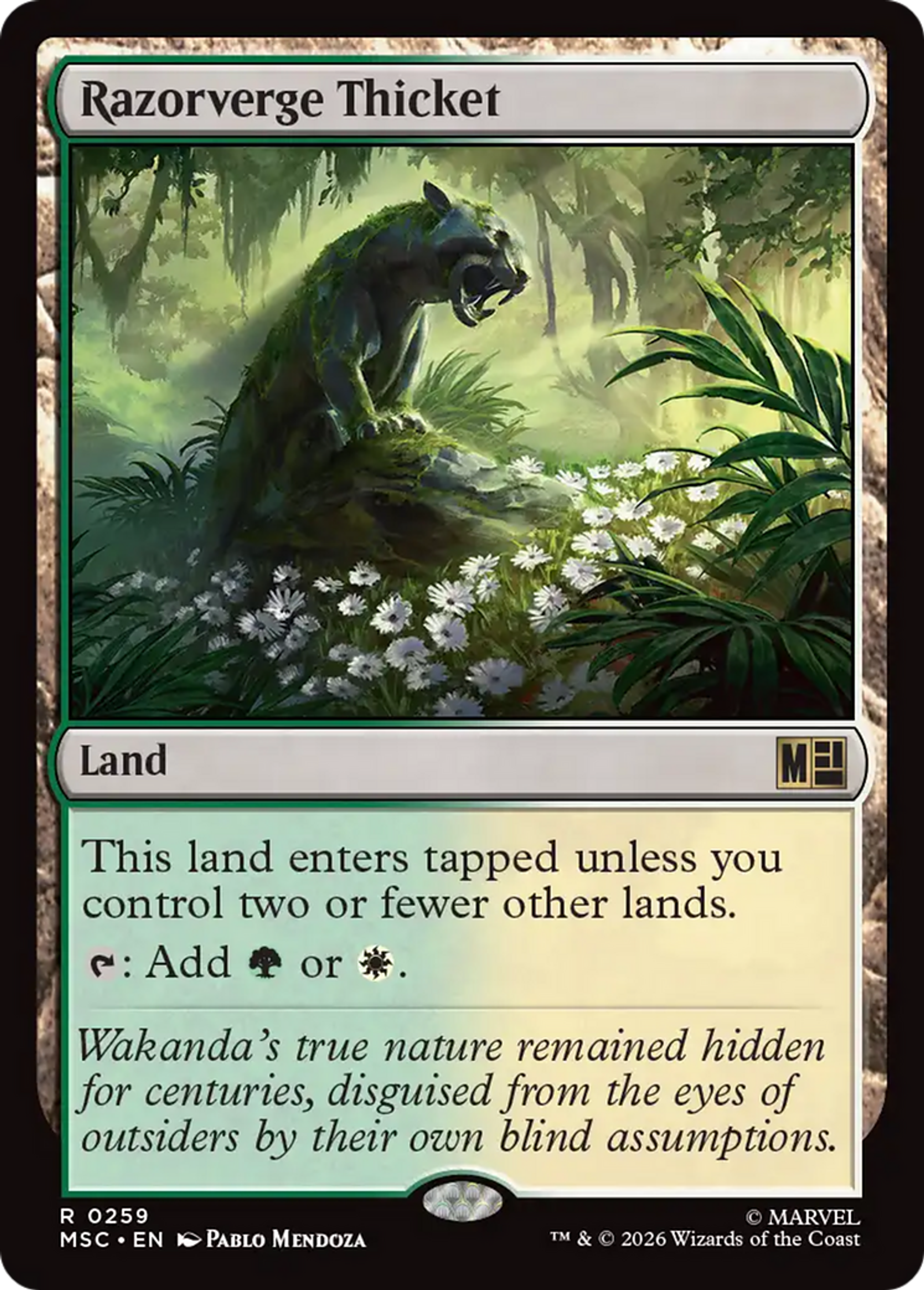 Razorverge Thicket — Marvel Super Heroes Commander — Magic: The Gathering