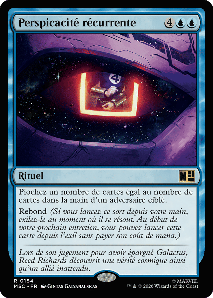 Perspicacité récurrente — Marvel Super Heroes Commander — Magic: The Gathering