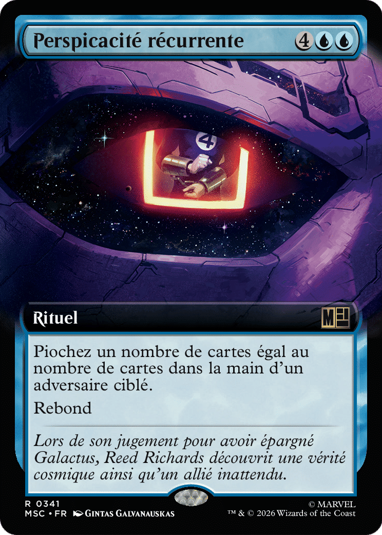 Perspicacité récurrente — Marvel Super Heroes Commander — Magic: The Gathering