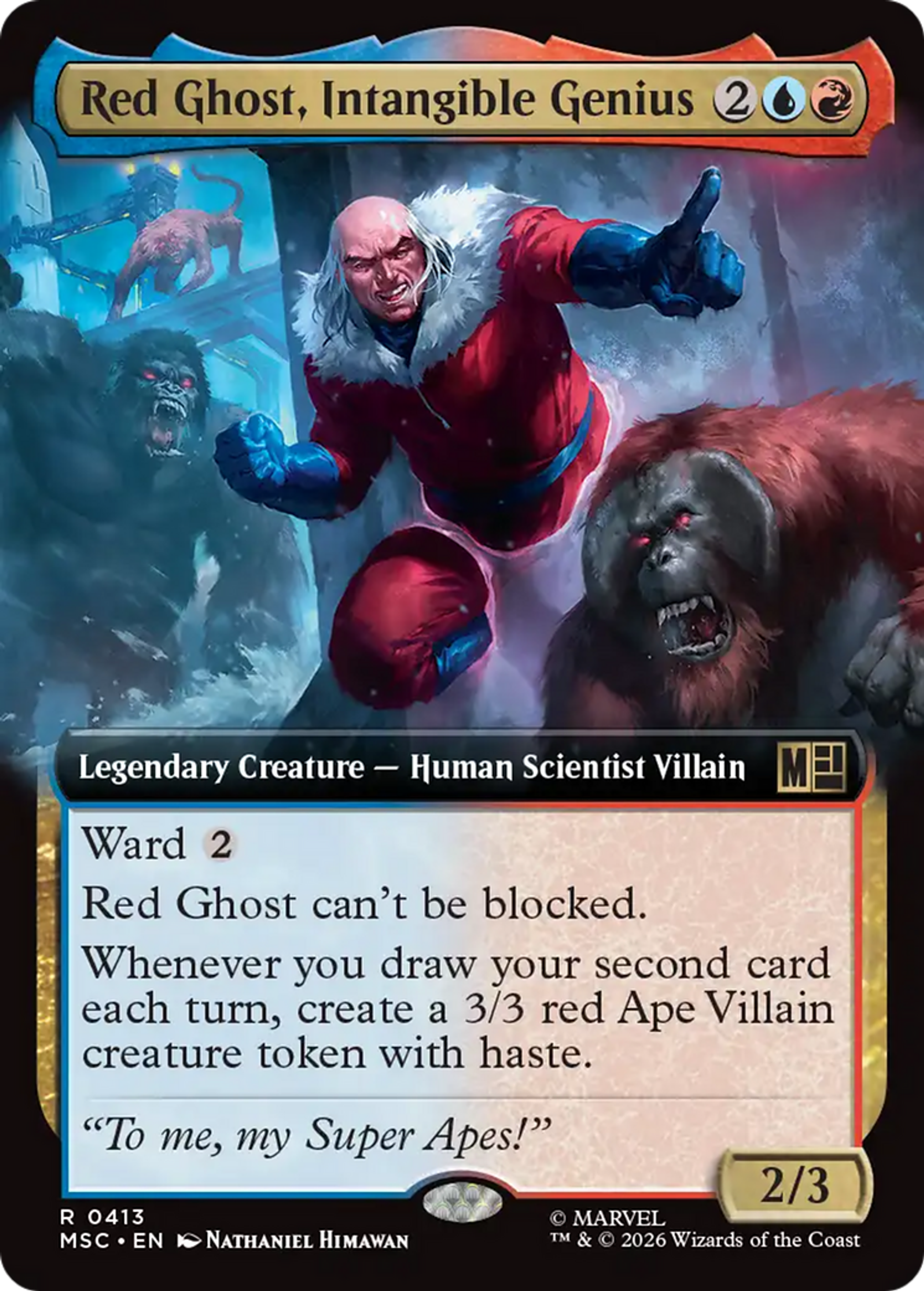 Red Ghost, Intangible Genius — Marvel Super Heroes Commander — Magic: The Gathering
