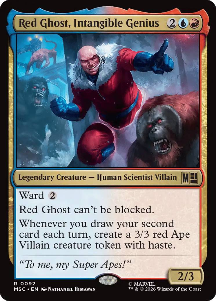 Red Ghost, Intangible Genius — Marvel Super Heroes Commander — Magic: The Gathering