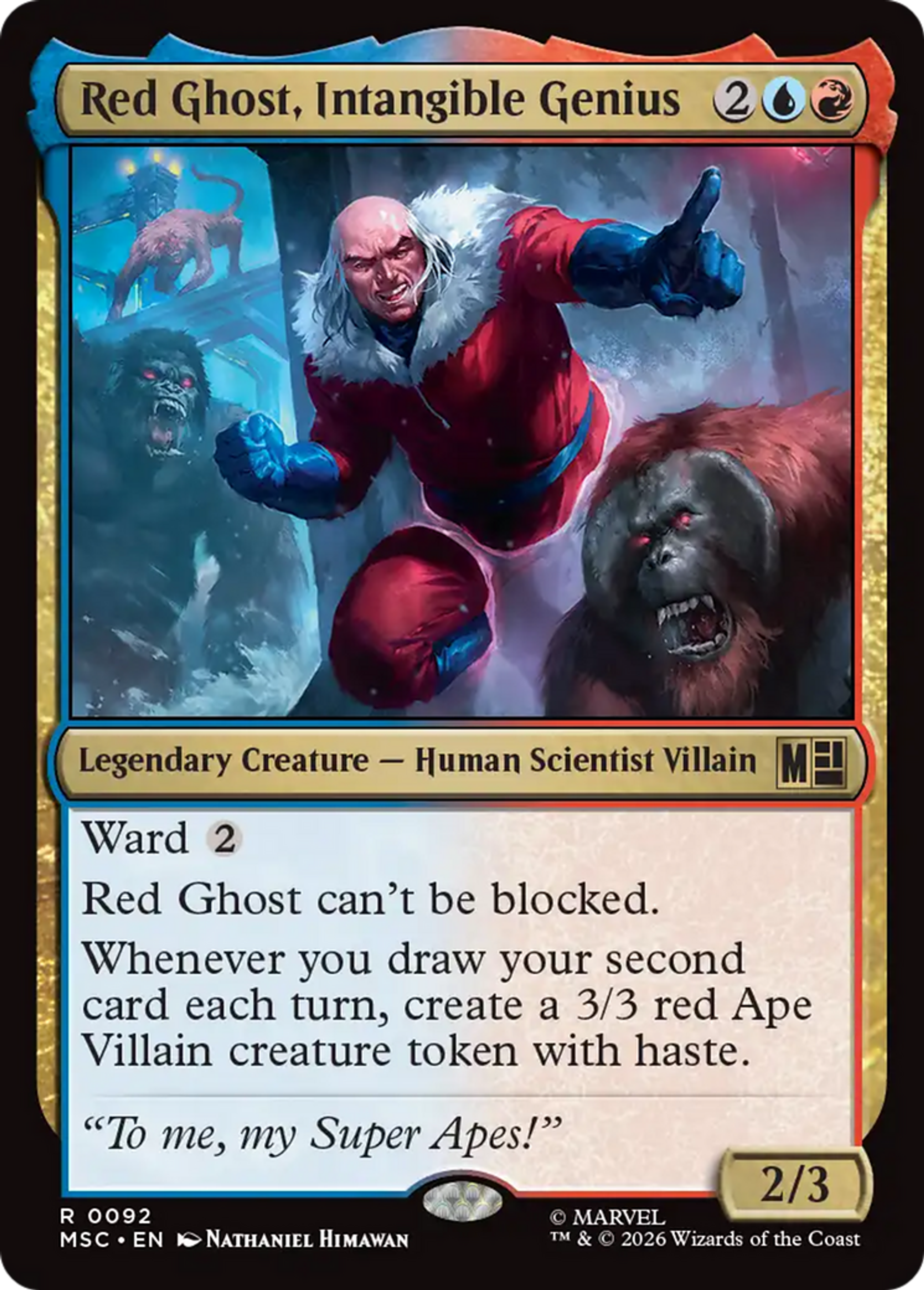 Red Ghost, Intangible Genius — Marvel Super Heroes Commander — Magic: The Gathering