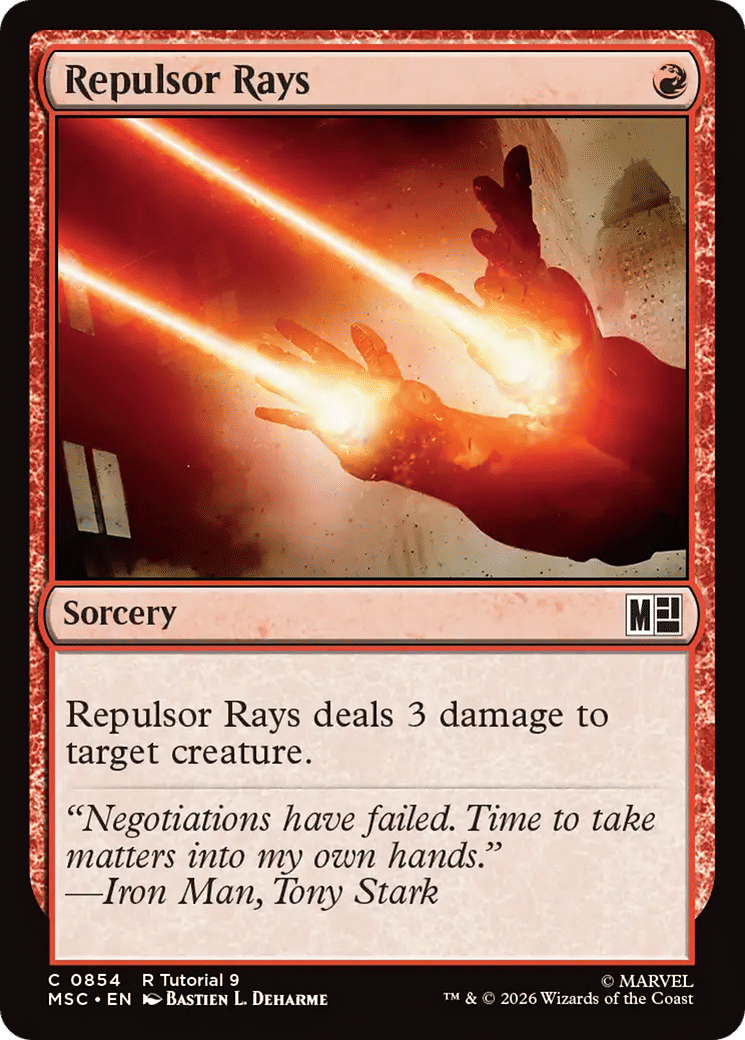 Repulsor Rays — Marvel Super Heroes Commander — Magic: The Gathering