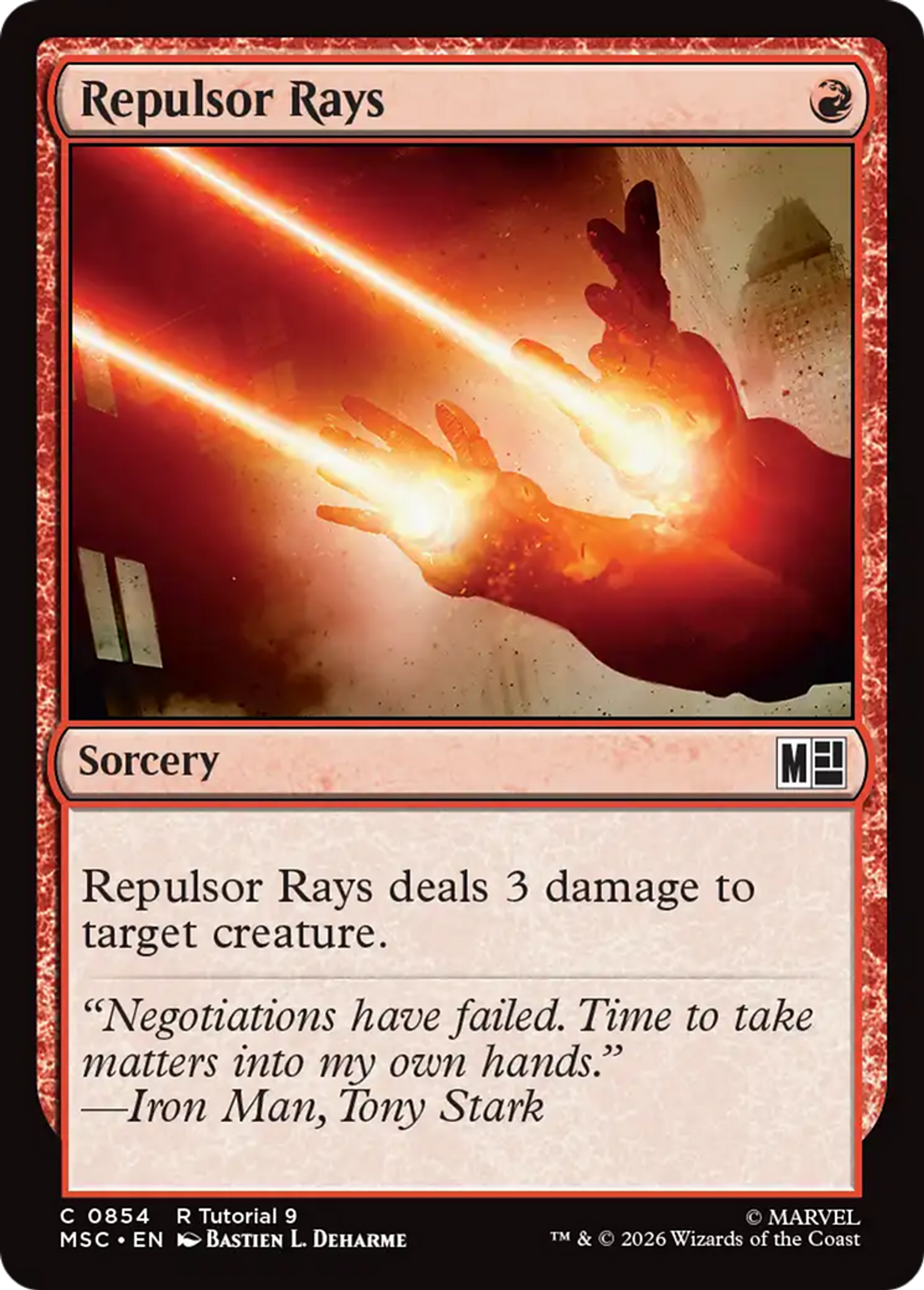 Repulsor Rays — Marvel Super Heroes Commander — Magic: The Gathering