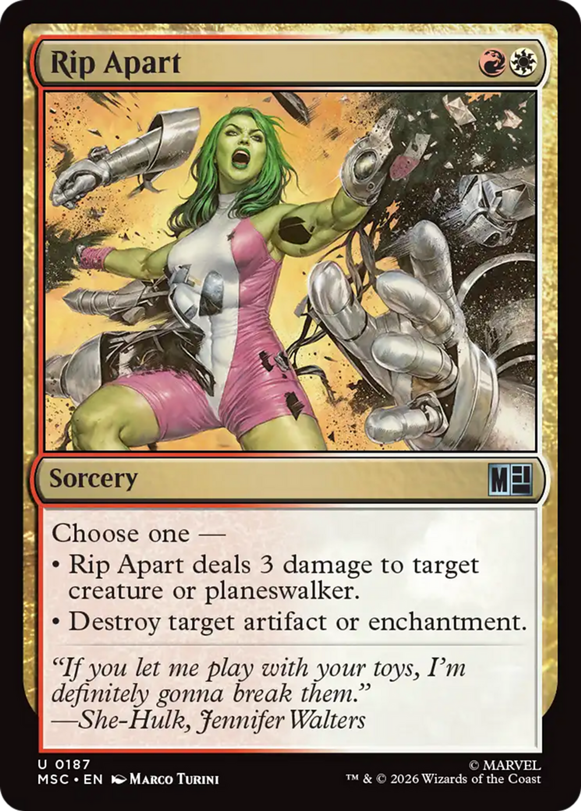 Rip Apart — Marvel Super Heroes Commander — Magic: The Gathering