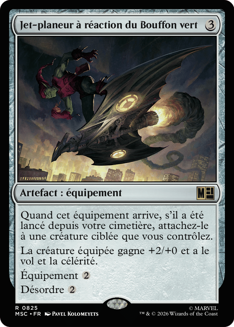 Jet-planeur à réaction du Bouffon vert — Marvel Super Heroes Commander — Magic: The Gathering