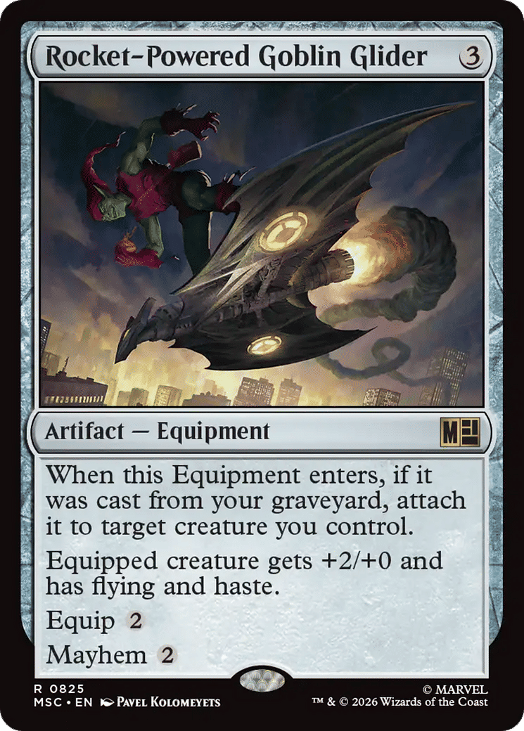 Rocket-Powered Goblin Glider — Marvel Super Heroes Commander — Magic: The Gathering