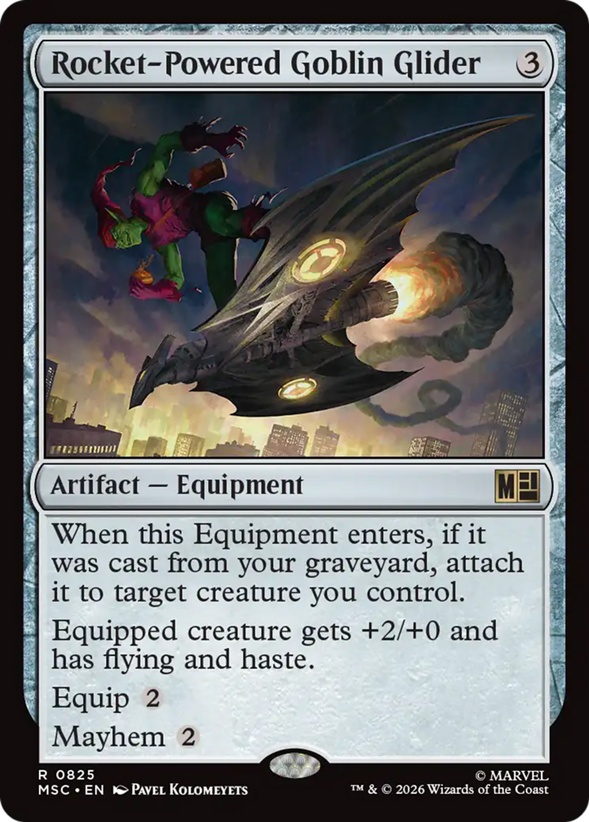 Rocket-Powered Goblin Glider — Marvel Super Heroes Commander — Magic: The Gathering