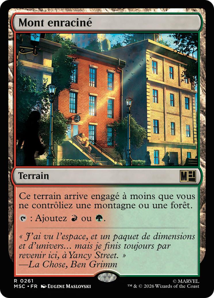 Mont enraciné — Marvel Super Heroes Commander — Magic: The Gathering