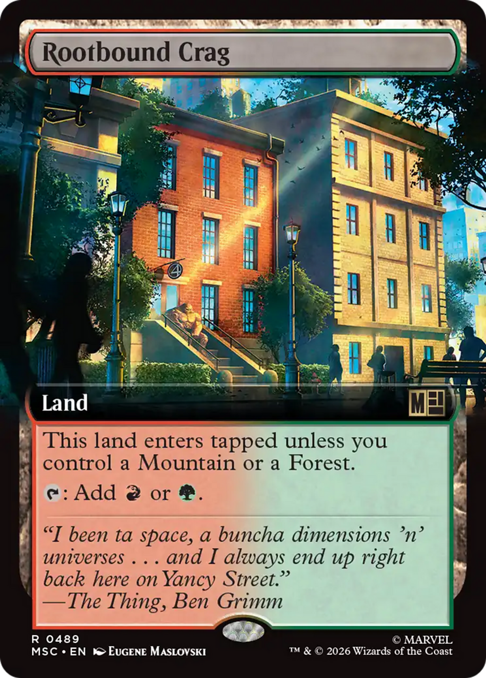Rootbound Crag — Marvel Super Heroes Commander — Magic: The Gathering