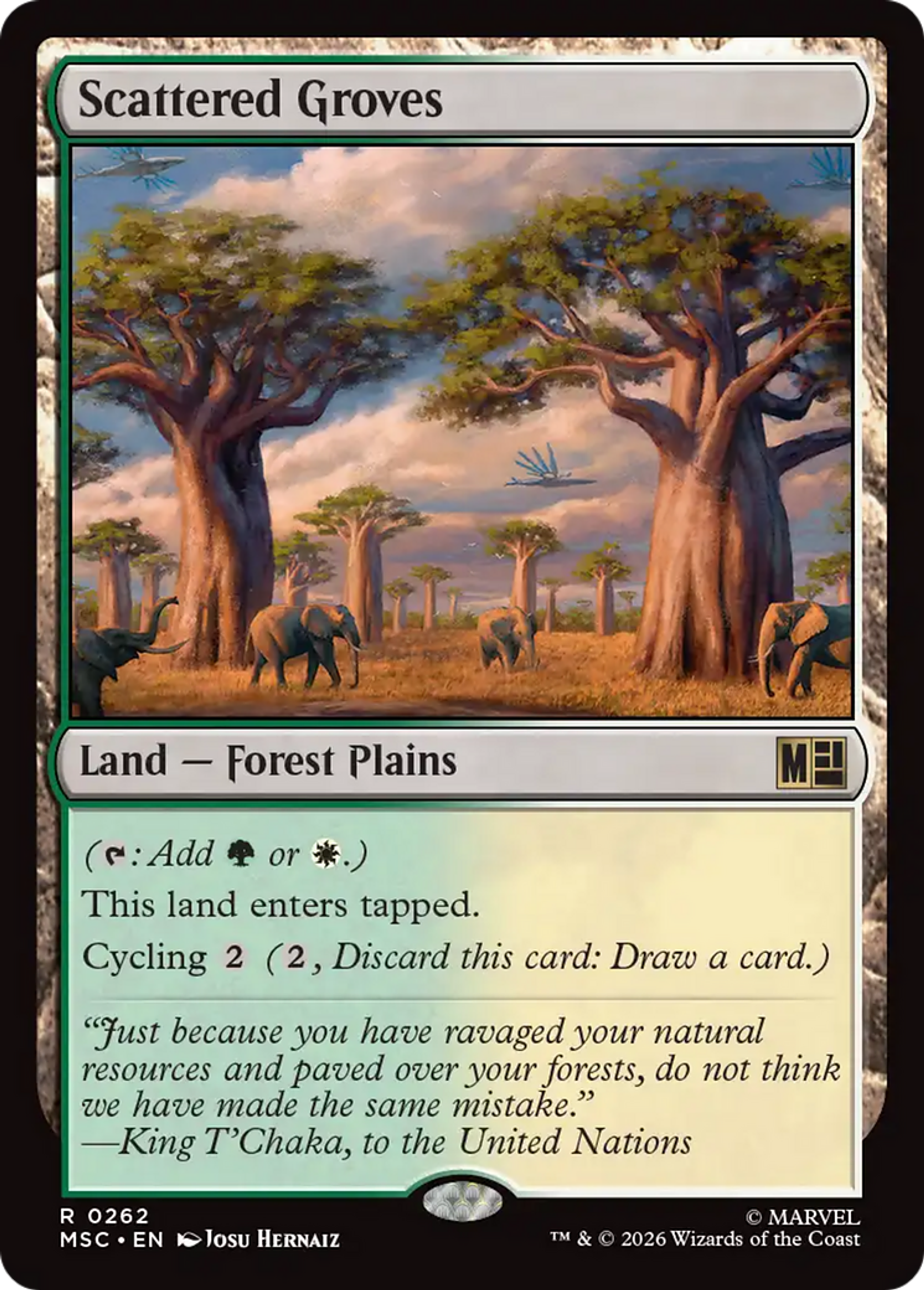 Scattered Groves — Marvel Super Heroes Commander — Magic: The Gathering