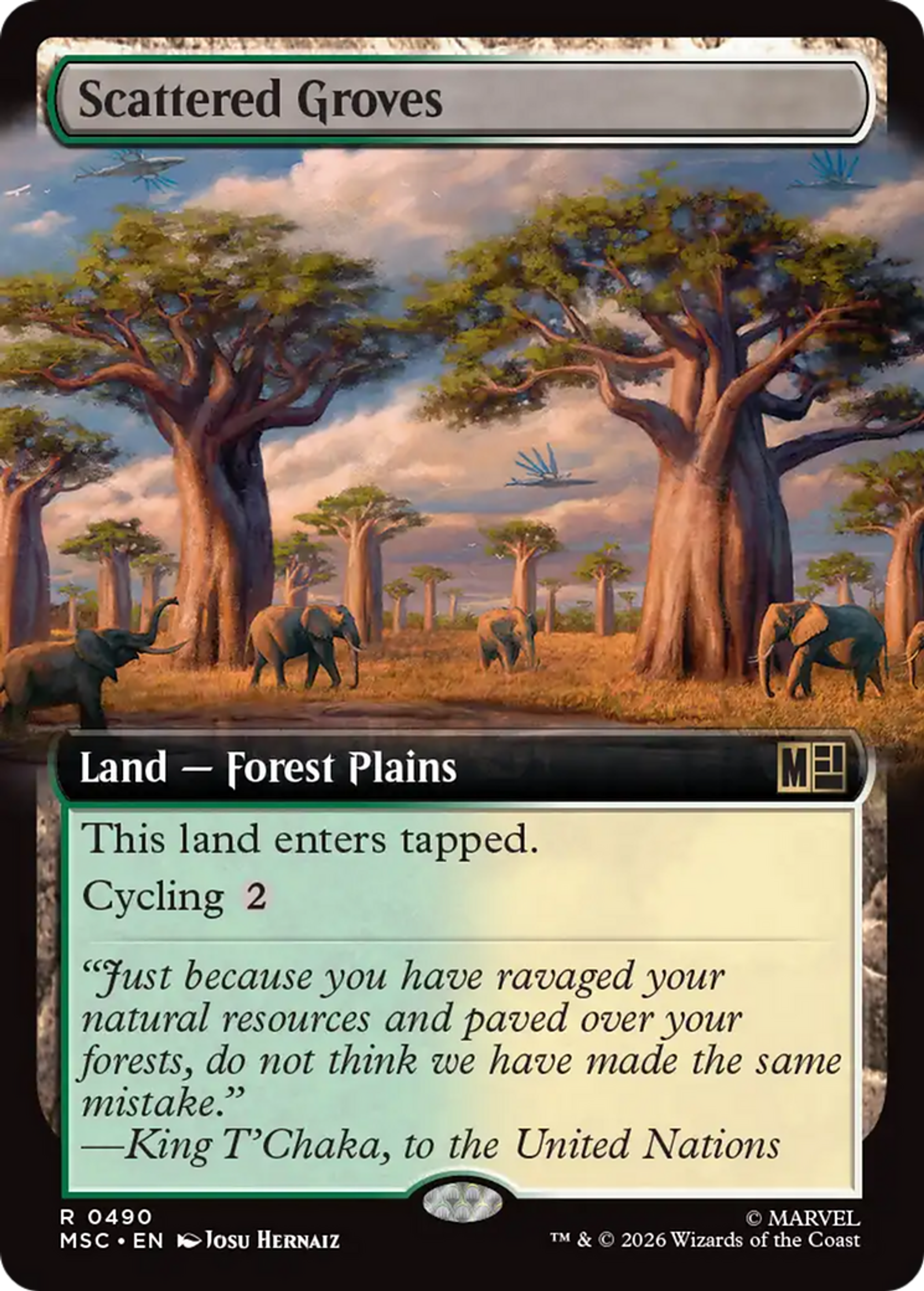 Scattered Groves — Marvel Super Heroes Commander — Magic: The Gathering
