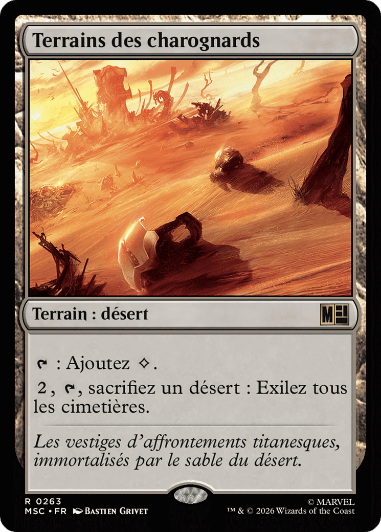 Terrains des charognards — Marvel Super Heroes Commander — Magic: The Gathering
