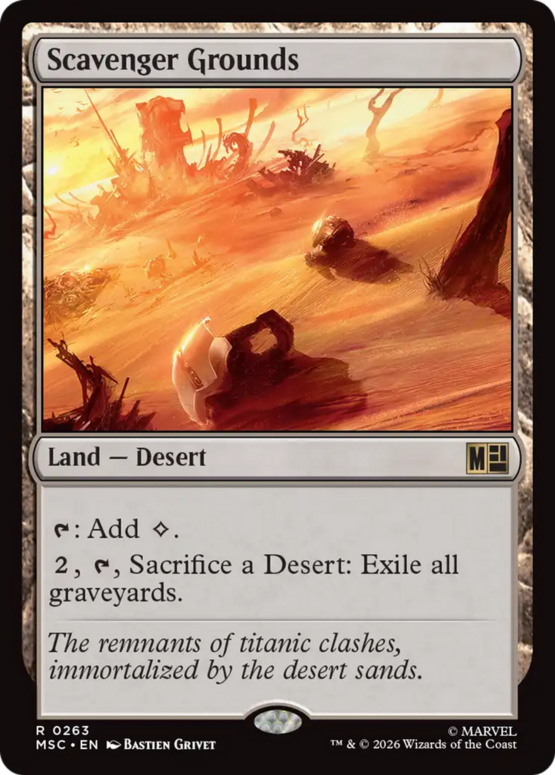 Scavenger Grounds — Marvel Super Heroes Commander — Magic: The Gathering