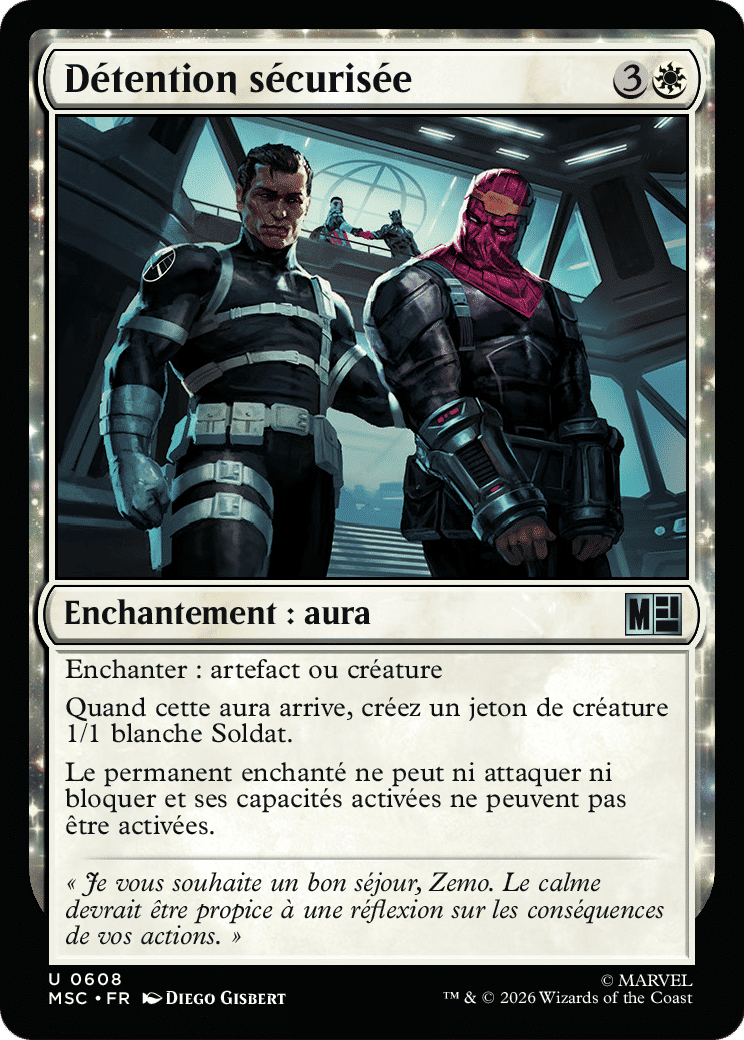 Détention sécurisée — Marvel Super Heroes Commander — Magic: The Gathering